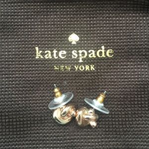 Kate Spade Rose Gold Sailor Knot Earrings